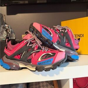 Balenciaga Pink and Blue Women's Sneakers